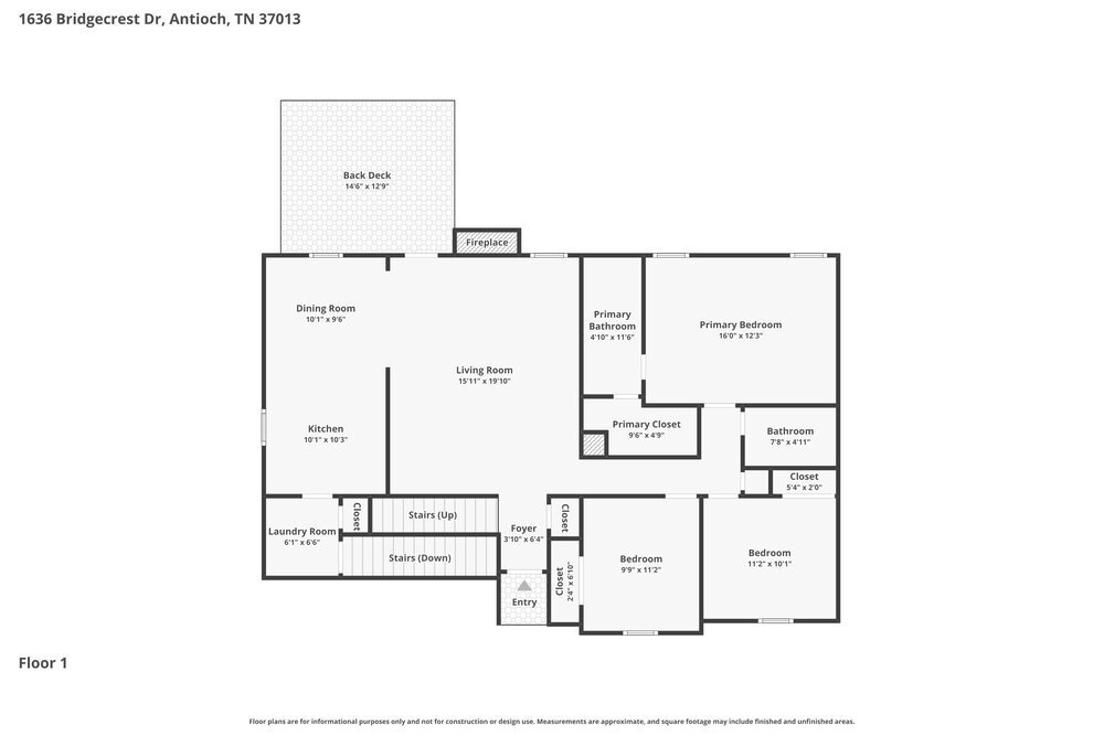 4-Bed Rental on 1636 Bridgecrest Dr photo 3